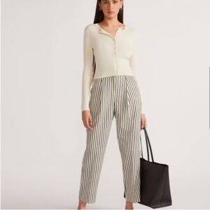 The TENCEL™ Way-High® Taper Pant - stripe - size 00